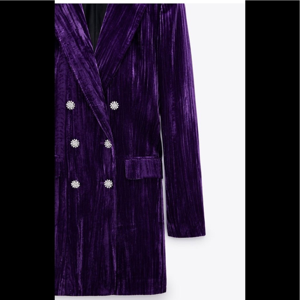 Zara Velvet blazer dress - Picture 7 of 11